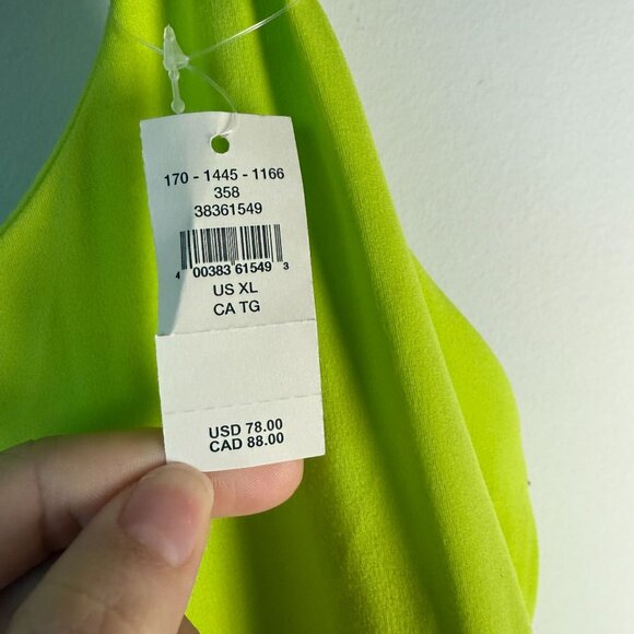 Aerie Offline Hot Stuff Romper NWT Neon Lime Green Size XL Tennis Pickleball - Picture 6 of 10